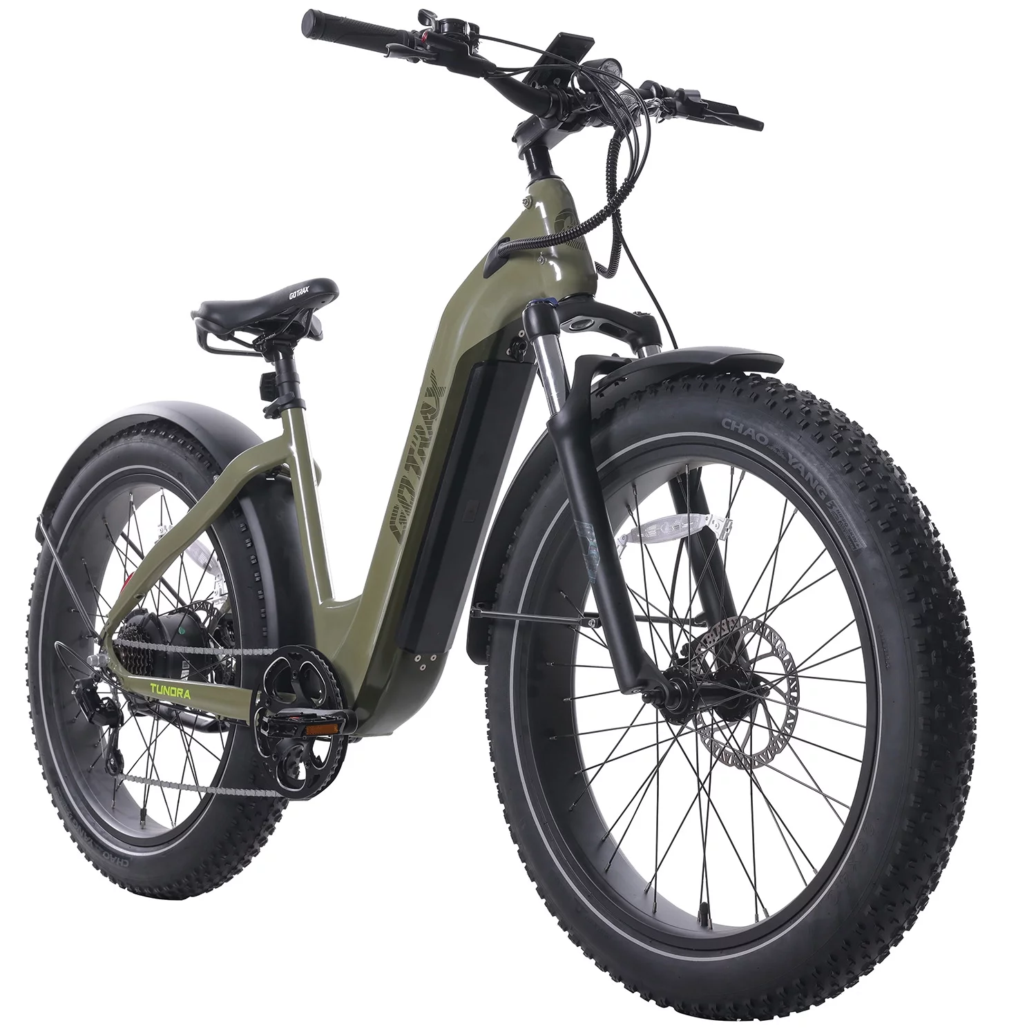 GOTRAX Tundra Electric Bike for Adults, 750W 48V 26 x 4 Fat Tire Adult Dirt Electric Bicycle, 20MPH All Terrain Electric Mountain Bike, Step over
