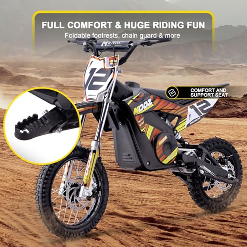 MotoTec 36v 1000w (HP112E) Electric Dirt Bike Orange