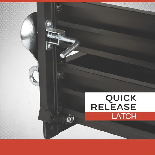 Ultra-Tow Aluminum Hitch Cargo Carrier with Ramp - 500-Lb. Capacity, Black, 60in. x 30in. x 4in. - Radiant Selections