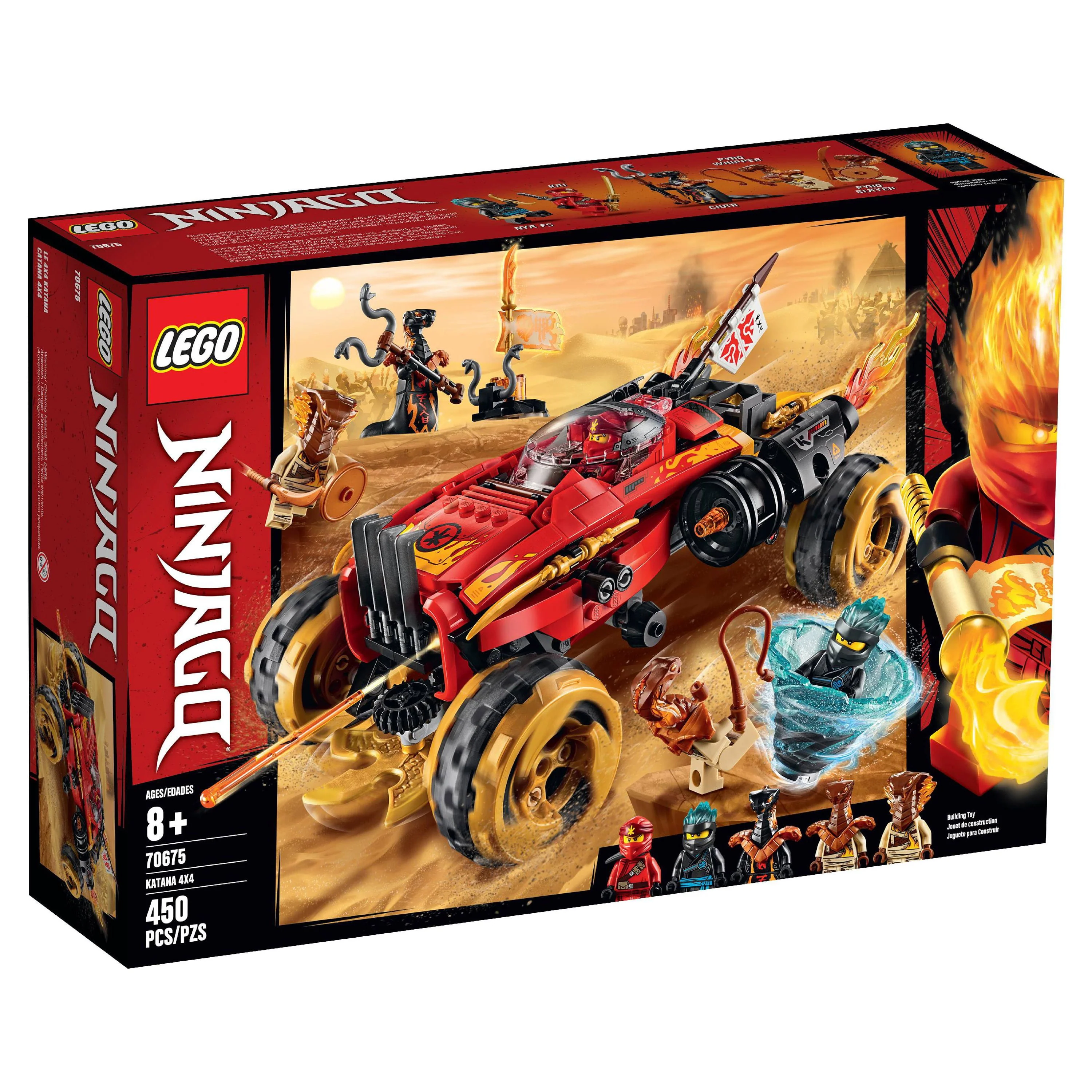 LEGO Ninjago Katana 4x4 70675 Ninja Toy Truck Building Kit (450 Pieces)