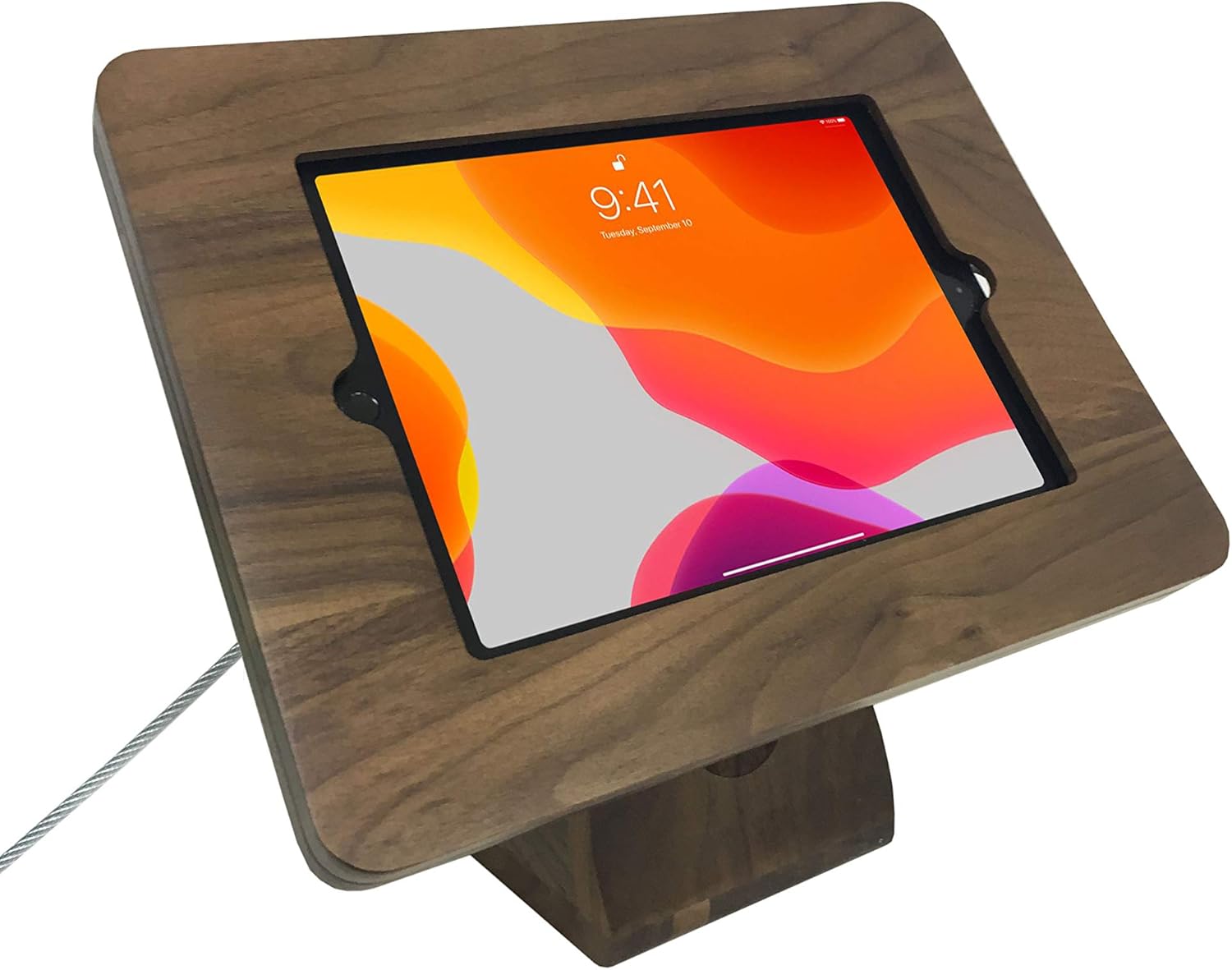 Dual Kiosk Stand – CTA Security Stand with Locking Case, Cable, Stylus and Tether – Compatible with Headphone Jack, iPad 7th/ 8th/ 9th Gen 10.2”