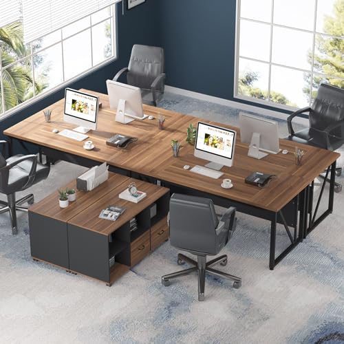 Tribesigns 63 inches Executive Desk and 47" lateral File Cabinet