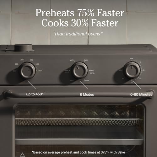 Our Place Wonder Oven | 6-in-1 Air Fryer & Toaster Oven with Steam Infusion | Compact, Countertop Friendly, Fast Preheat, Multifunctional | Air Fry