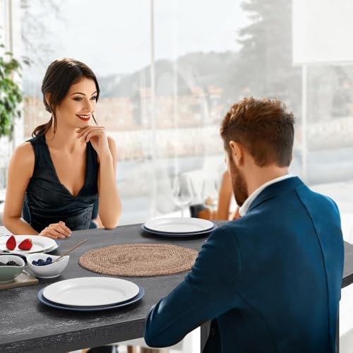 GAOMON Small Kitchen Table for 2, Stylish Bar Table and Chairs Set with Storage Shelves, Perfect for Breakfast Nook or Dining Area