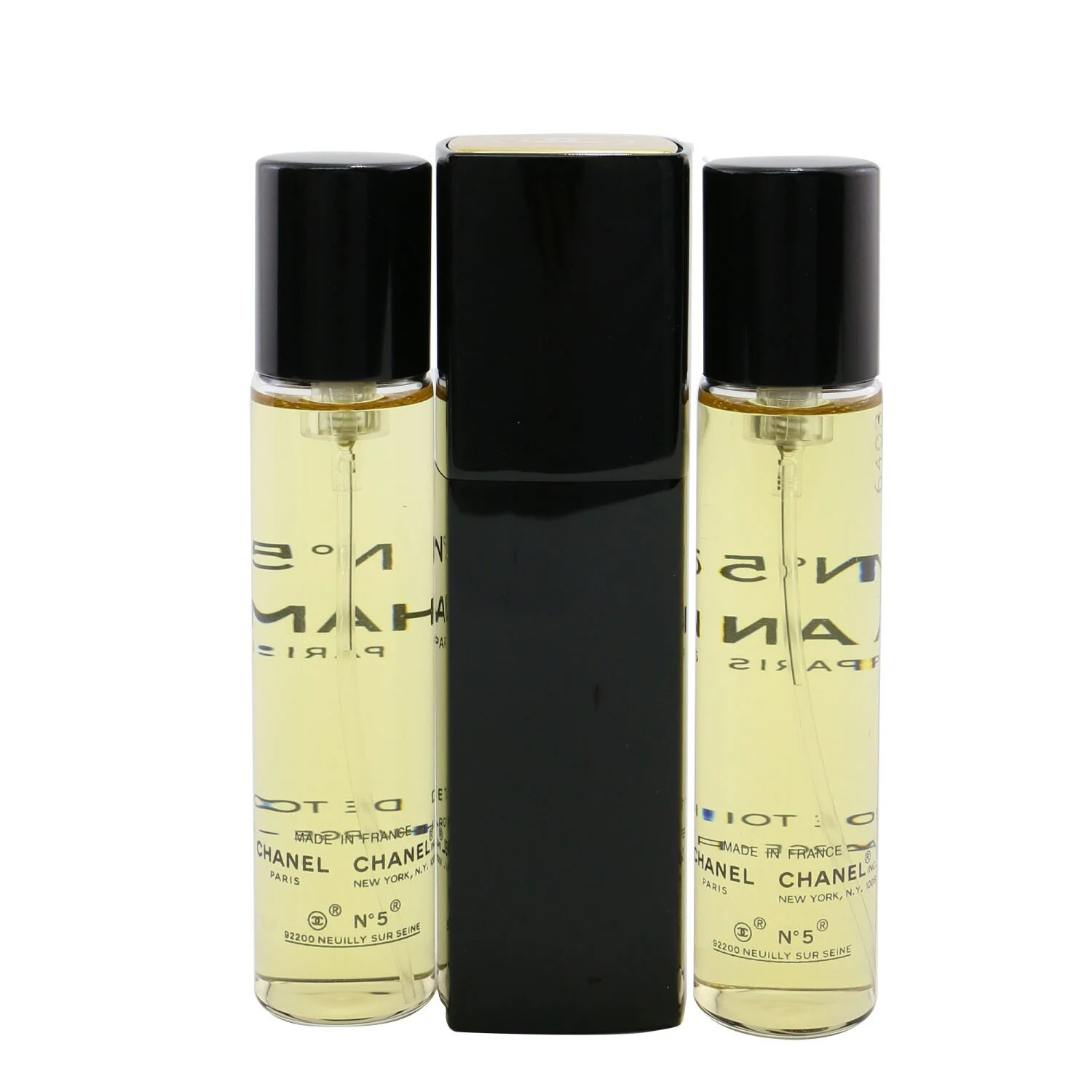 Chanel No.5 Eau De Toilette Purse Spray And 2 Refills 3x20ml/0.7oz