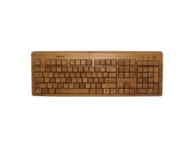 Impecca Bamboo Custom Carved Designer USB Keyboard