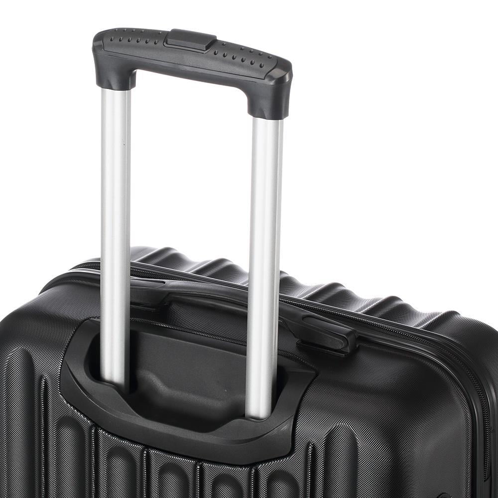 SalonMore  3 Piece Hardside Lightweight Spinner Luggage Bag Set  With TSA Lock Black