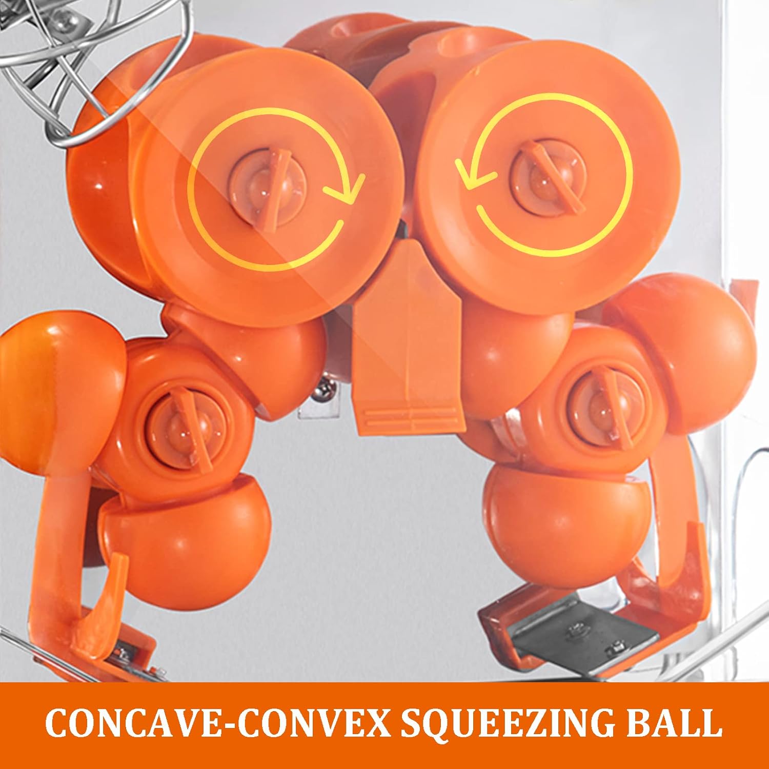 Commercial 304 Stainless Steel Juicer Machine,120W Lemon Squeezer Citrus Juicer,High Efficiency 20 Oranges/Min