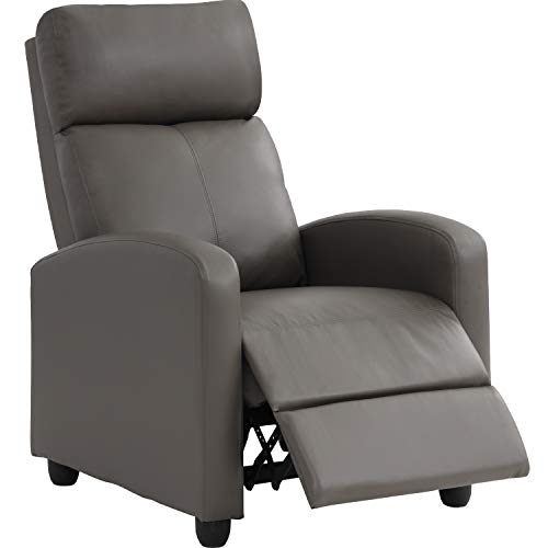 BestMassage | Recliner Chair | with 2 Point Massage Function | Black | with Lumbar Support, Adjustable Push Back, Wide Armrests