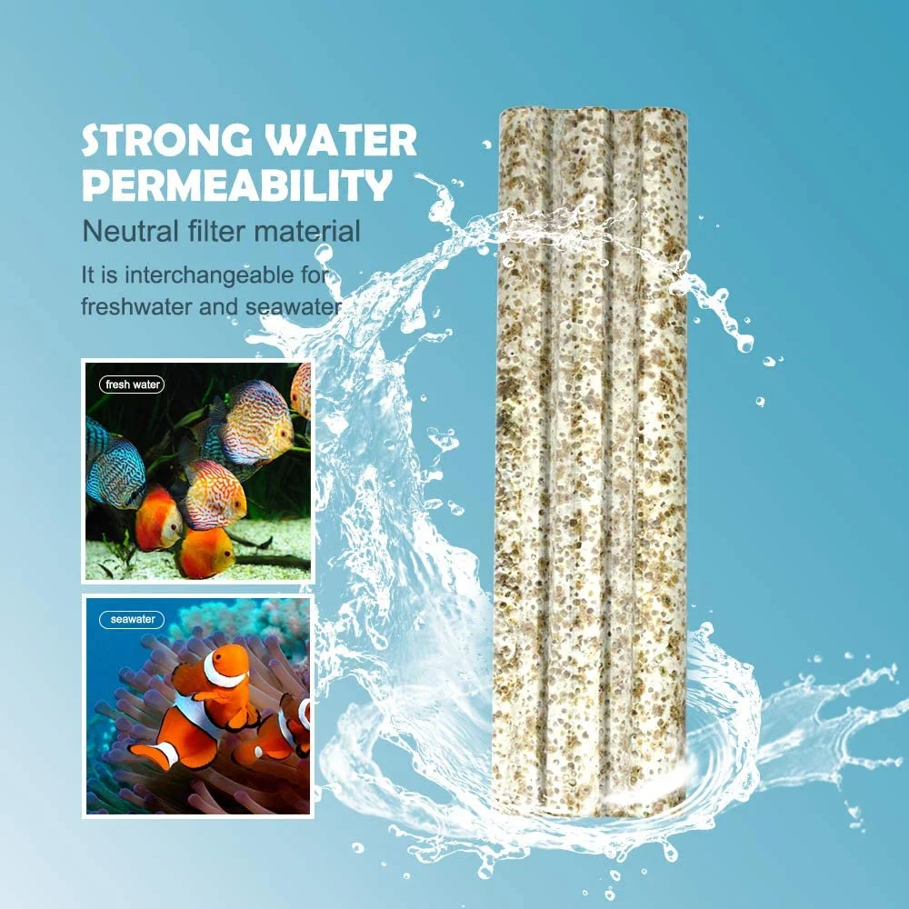 Aquarium Filter Media, 100pcs Bio Ceramic for Fresh &amp; Sea Water Fish Tank, Koi Pond (3DS Nano Ceramic)