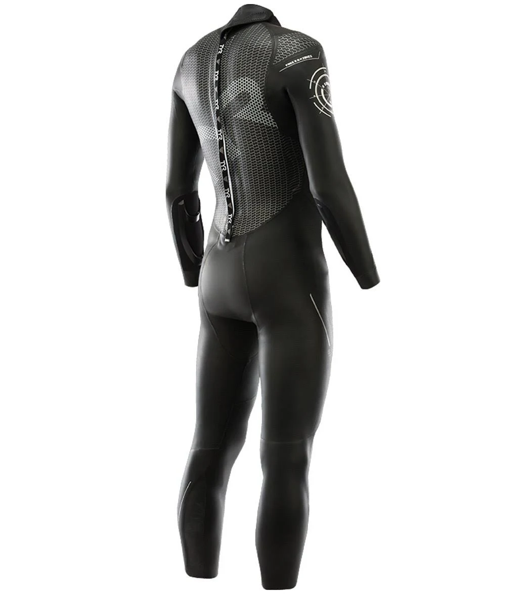 TYR Men&s Hurricane Cat 3 Wetsuit-Black/Silver-S