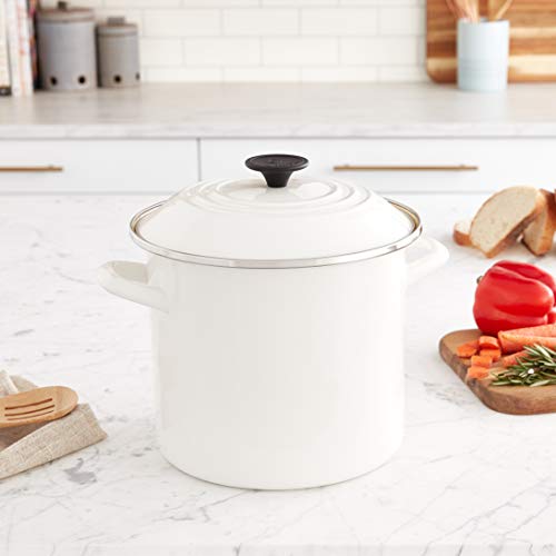 Le Creuset Enamel on Steel Stockpot, 10 qt., Olive