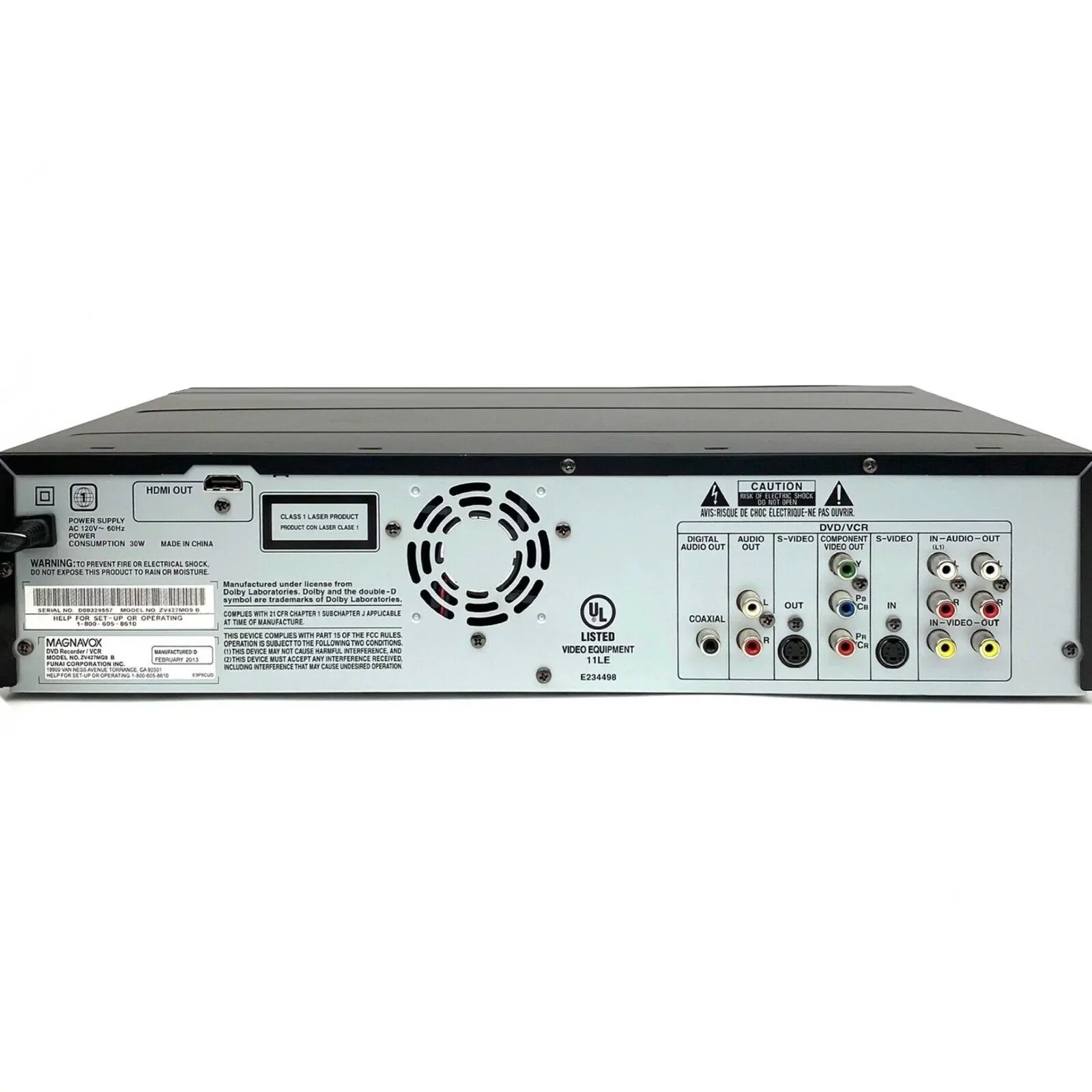Magnavox ZV427MG9 DVD Recorder / VCR with Line-In Recording No Tuner (New) - Radiant Selections