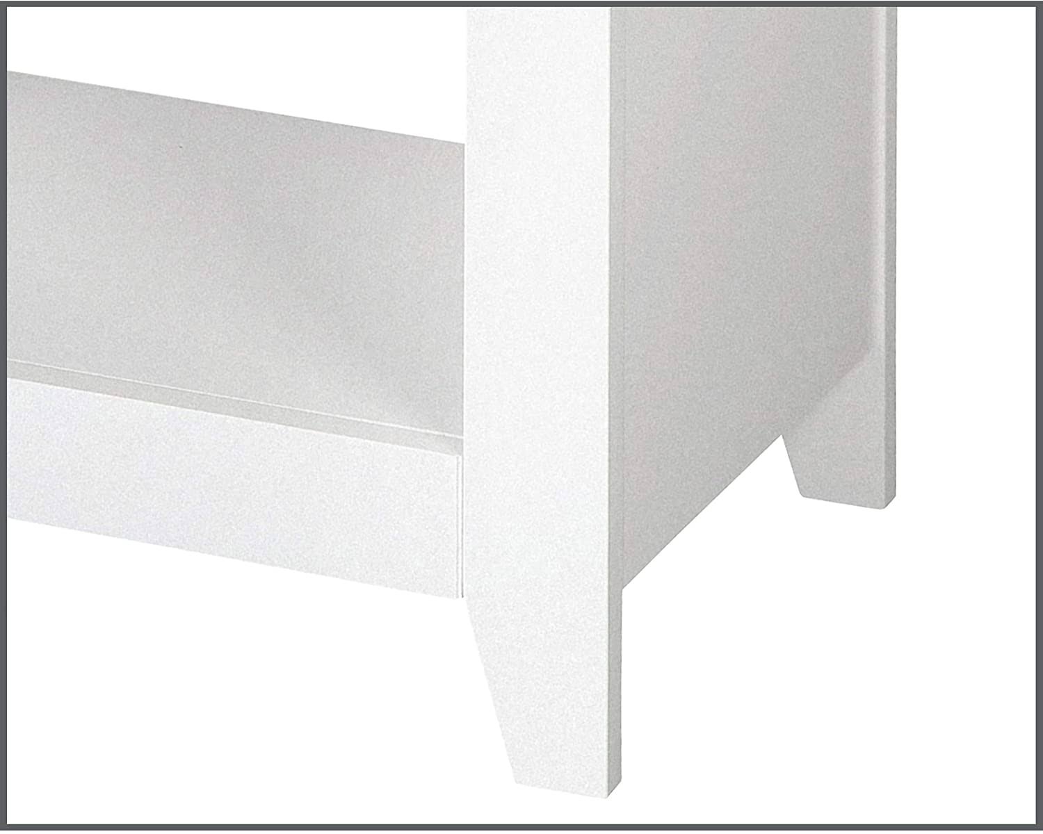 Unknown1 White 6 Cube Storage Bookcase Grey Modern Contemporary Transitional MDF Paperboard Oak Finish