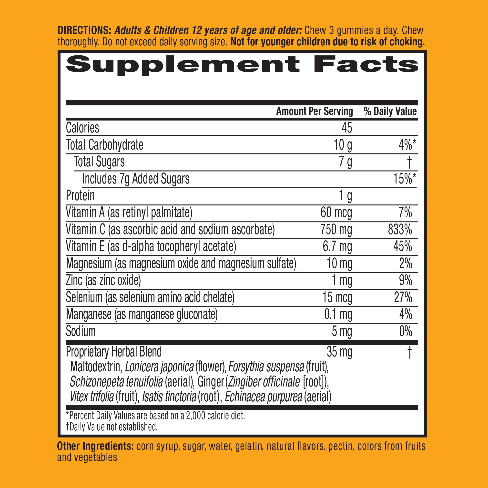 Airborne Mixed Berry Flavored Gummies - 1000mg of Vitamin C and Minerals & Herbs Immune Support, 42 count