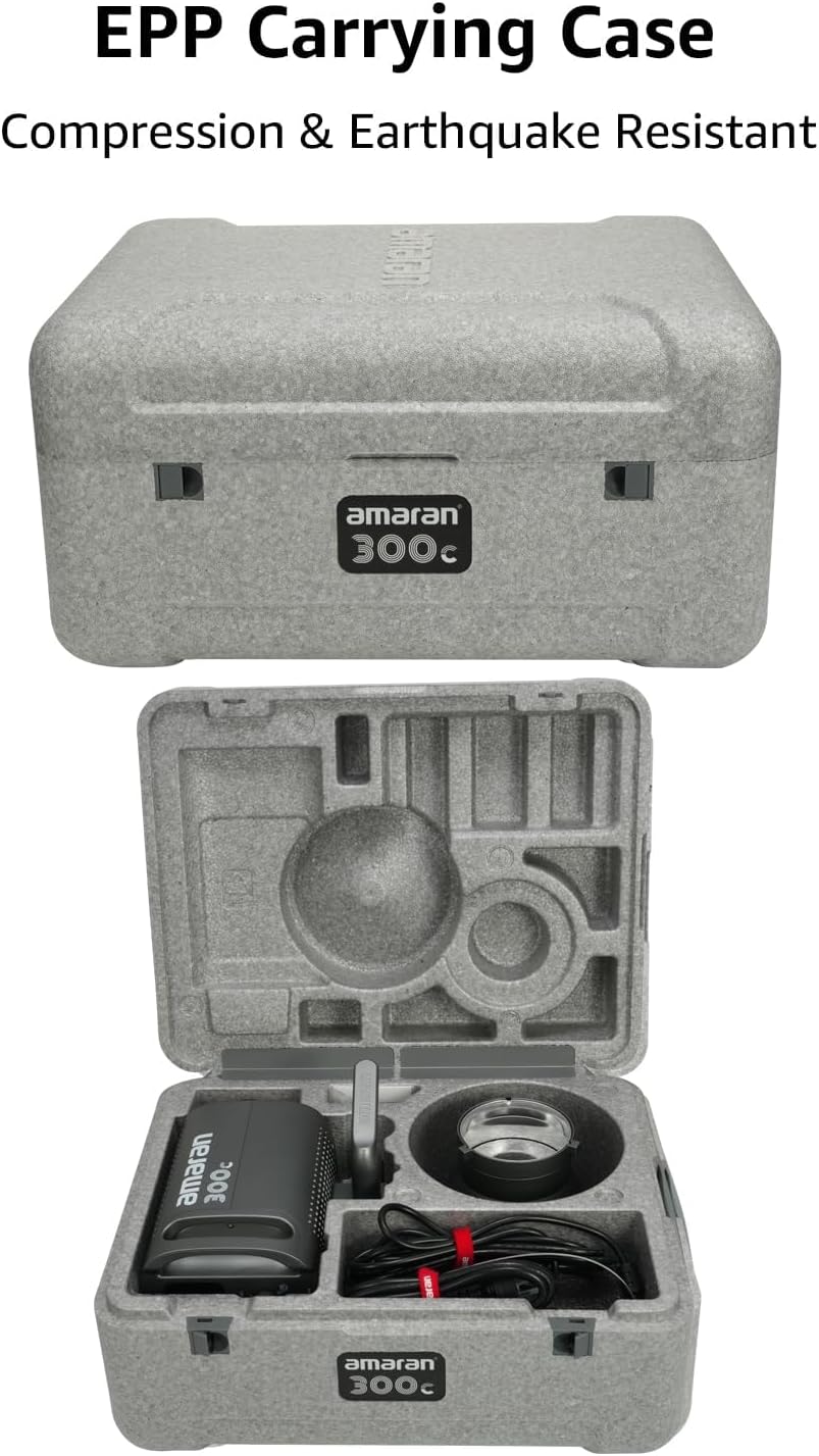 Amaran 300c RGB Studio Light, Bowen Mount LED Video Light with Hyper Reflector Support APP Control