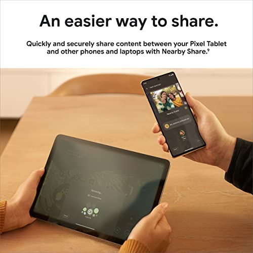 Google Pixel Tablet with Charging Speaker Dock - Android Tablet with 11-Inch Screen, Smart Home Controls, and Long-Lasting Battery