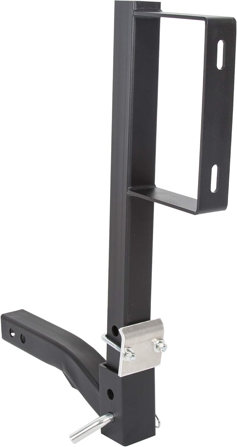 ECOTRIC Spare Tire Mount 24-Inch High Universal for 2-inch Receiver RV Truck Car Tire Rack