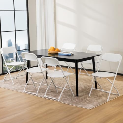 Sweetcrispy Folding Chair 12 Pack, Leather Padded Folding Chairs, Sturdy Metal Foldable Chairs, Easy to Use and Store, Outdoor and Indoor, for Home