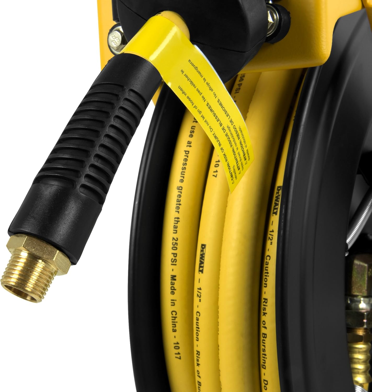 DEWALT DXCM024-0344 Double Arm Hose Reel with 1/2" x 50' Premium Rubber Hose