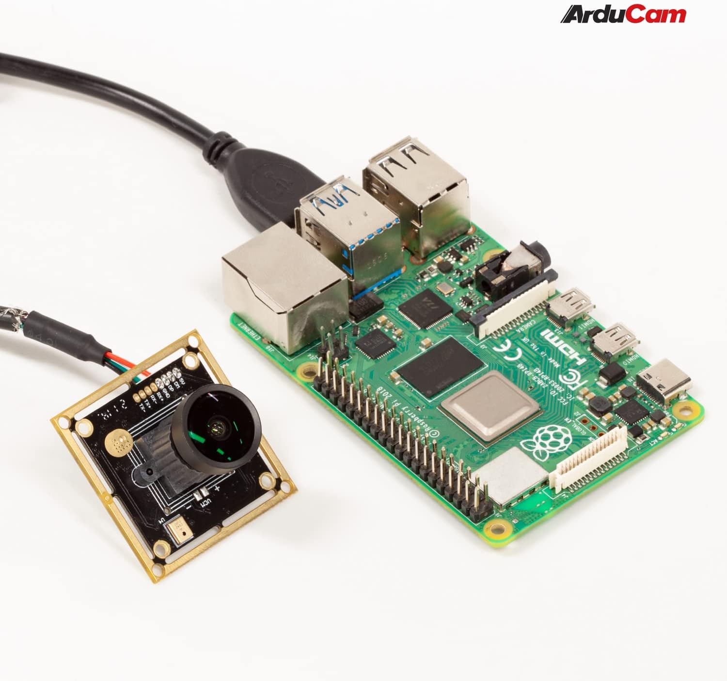 Arducam 8MP 1080P Auto Focus USB Camera Module with Microphone, 1/3.2” CMOS IMX179 Mini UVC USB2.0 Webcam Board with 3.3ft/1m Cable for Windows