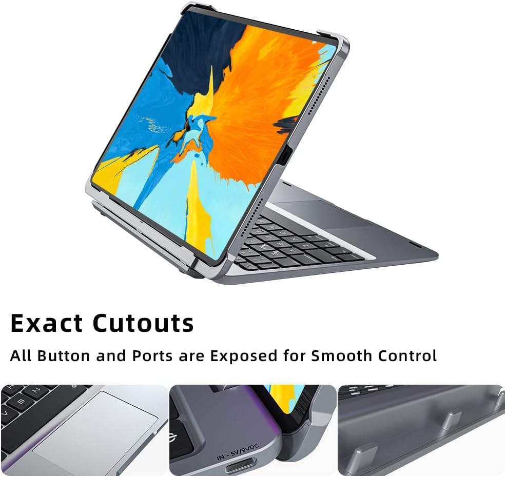 doqo Magnetic Keyboard Case for iPad Air 5th Generation(2022)/iPad Air 4th Generation(2020), iPad Pro 11 2018/2020/2021