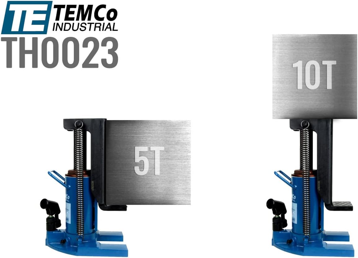 TEMCo Hydraulic Container / Machine Toe Jack (2.5 Ton - 5 Ton) Lift Capacity TH0025