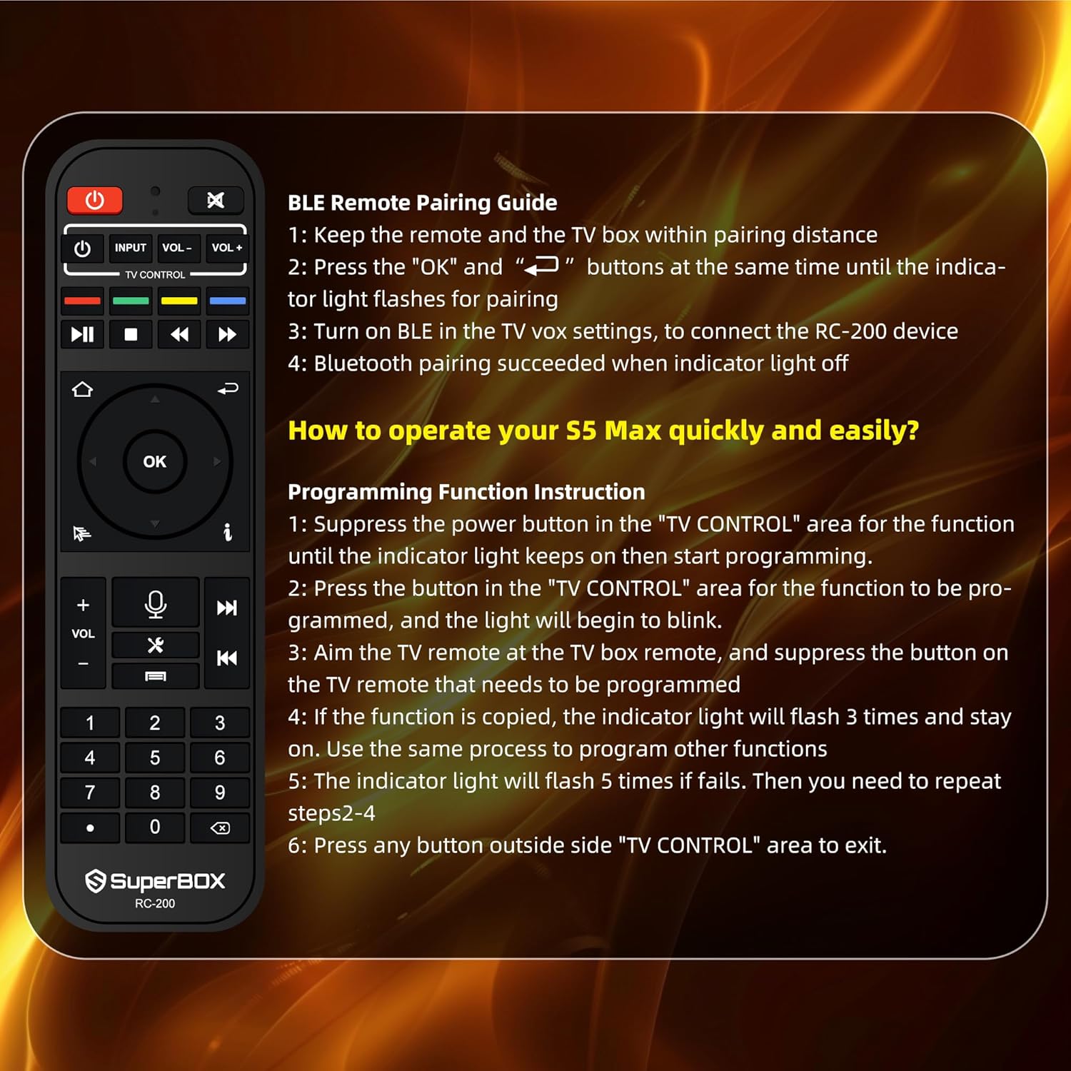 S-5 M ax 2024 Super Ultra Media TV Box with Keyboard, Authorised Super Fast 6K HDMI Media Player S-5 TV Box with Remote & Voice Remote