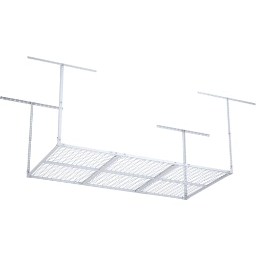 3 x 8FT Overhead Garage Storage Rack,Adjustable Ceiling Storage Racks,Garage Shelving Heavy Duty Storage Organizer System