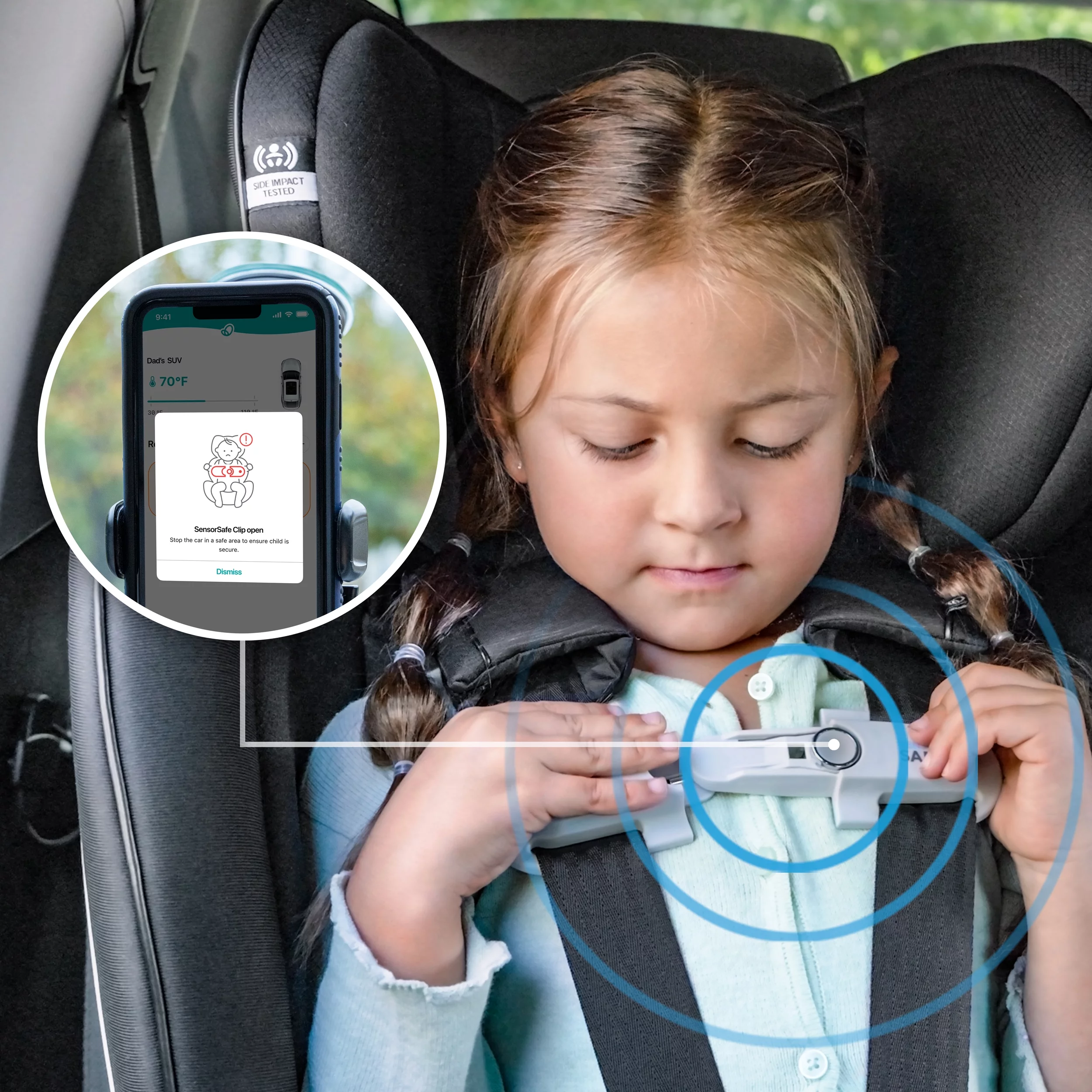Gold Revolve360 Extend All-in-One Rotational Car Seat with SensorSafe (Moonstone Gray)
