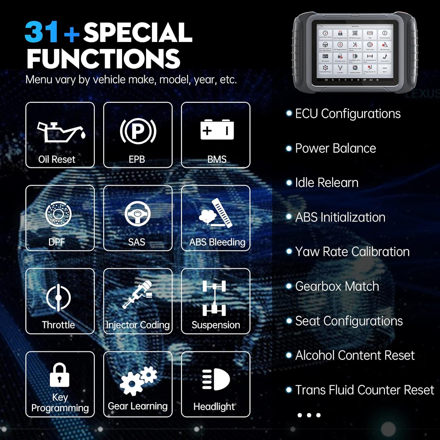 XTOOL D8 Diagnostic Scan Tool, 2022 Newest, ECU Coding, 31+ Resets & Bi-Directional Control, Full System Diagnostic, Key Programming, ABS Bleed