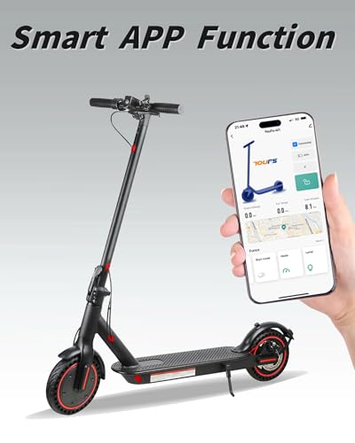 Electric Scooter for Adults, Powerful 500W/1500W Peak Motor, 8.5"/10" Tires, Max 21/28/35 Miles Long Range, Top Speed 19/21/25 MPH, APP