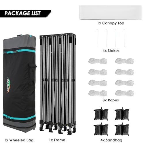 COBIZI 13x26 Pop Up Tent 13x26 Canopy with Sidewalls Heavy Duty Canopy Party Tent for Parties