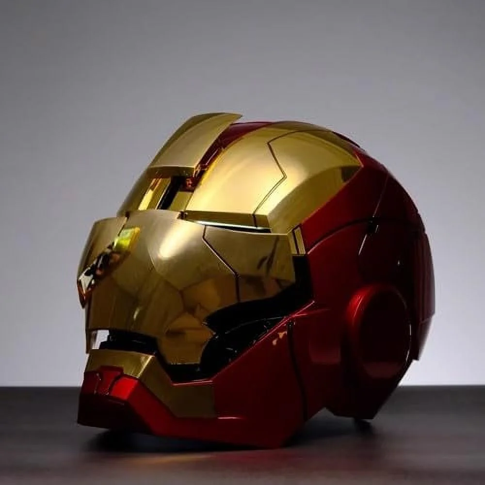 Farontor Iron Man Helmet Electronic Mark 5 Helmet Wearable Iron-man Mask with Sounds & LED Eyes 1:1 Model