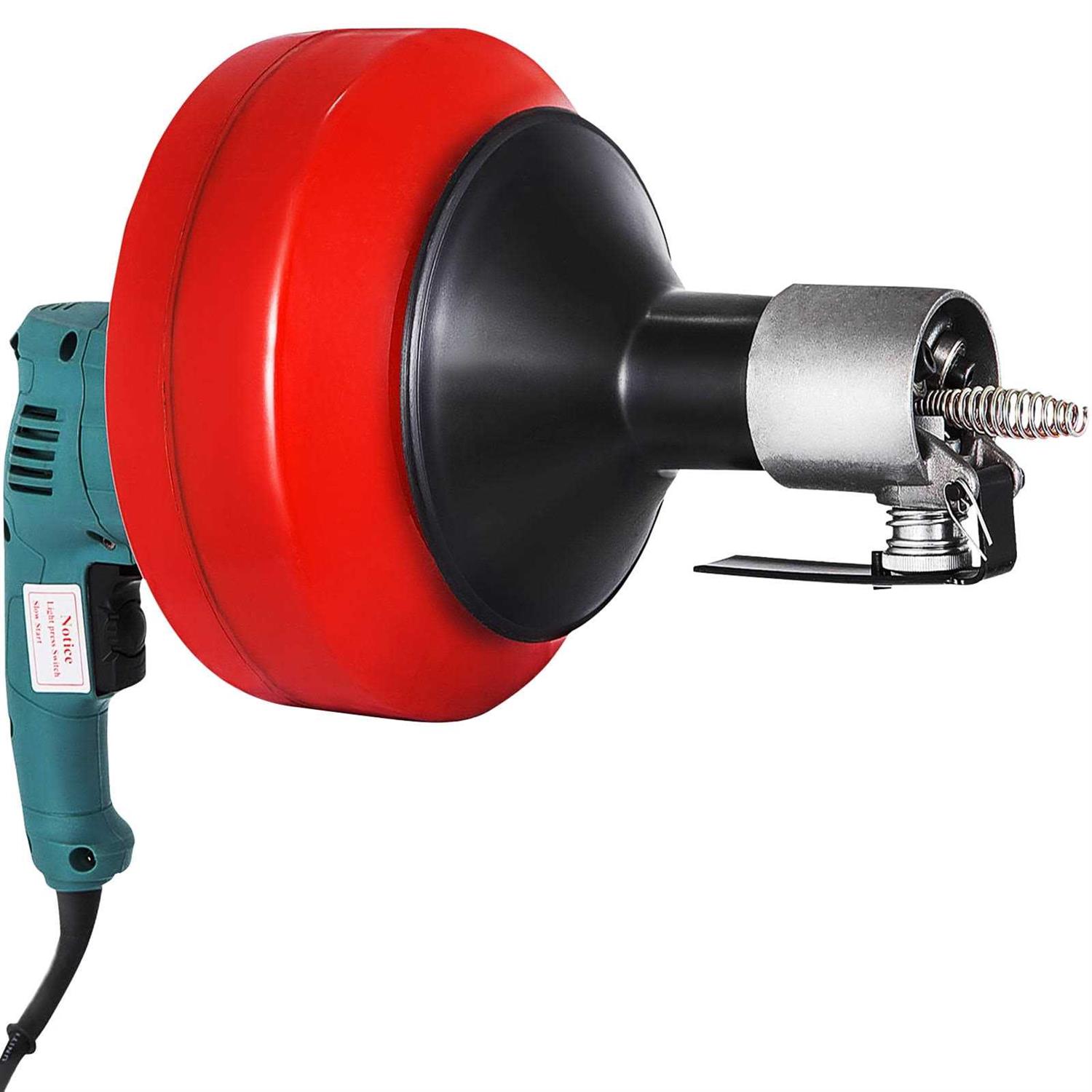 VEVOR Drain Cleaner Machine 26 ft X1/3 inch 700W Electric Drain Cleaning Machine Drain Snake Drain Auger fit 0.8-2.6Pipes