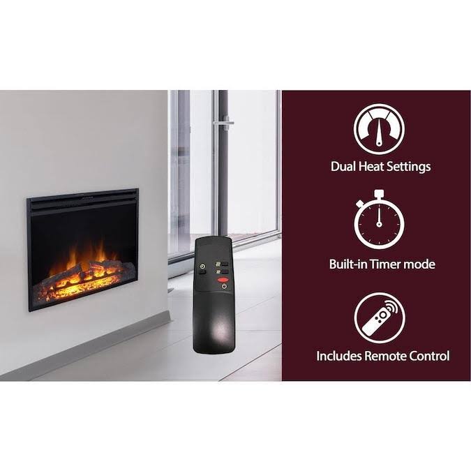 Cambridge 25 in. Freestanding 5116 BTU Electric Fireplace Insert with Remote Control