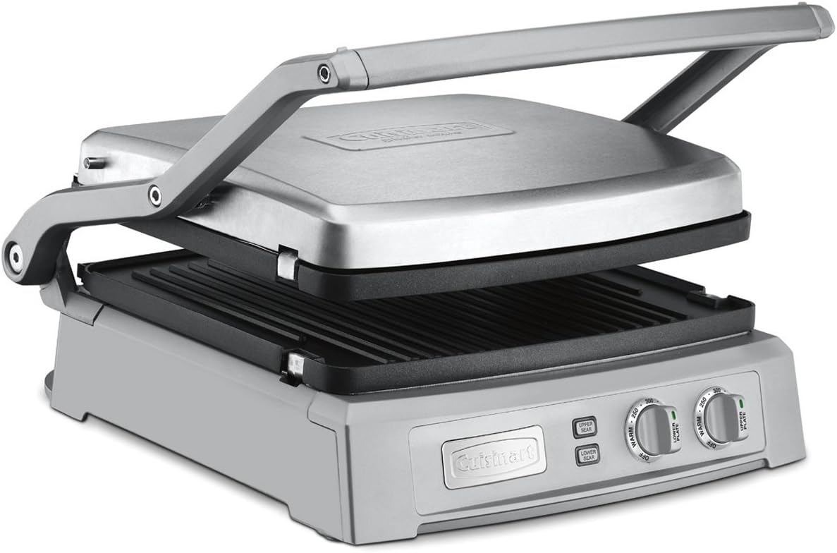 Cuisinart GR-150P1 GR-150 Griddler Deluxe, Brushed Stainless