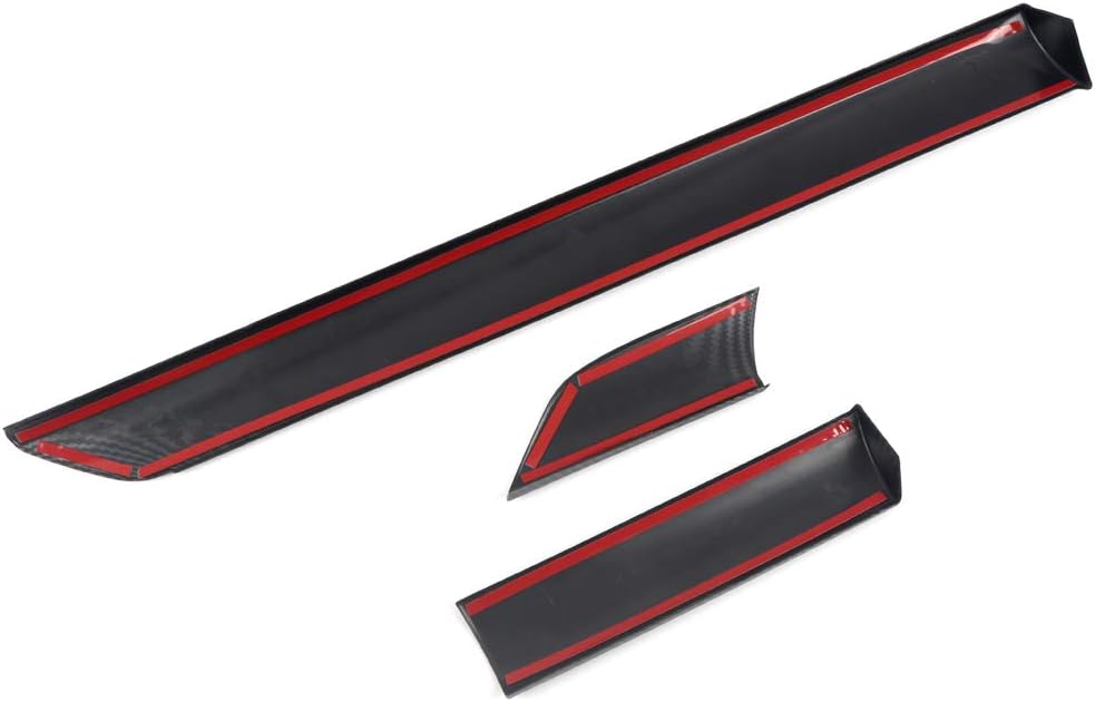 HIGH FLYING for Toyota Tundra 2014-2021 Car Accessories ABS Carbon Fiber Grain Center Consoles A/C Air Outlet Vent Decor Cover Trim 3pcs (Not Fit RHD)