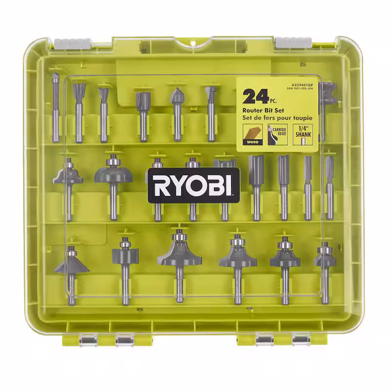 24-Piece Router Bit Set