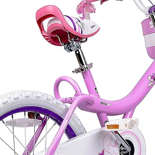 Royalbaby Princess Girls Kids Bike 12 14 16 18 20 Inch Children Bicycle with Basket for Age 3-12 Years