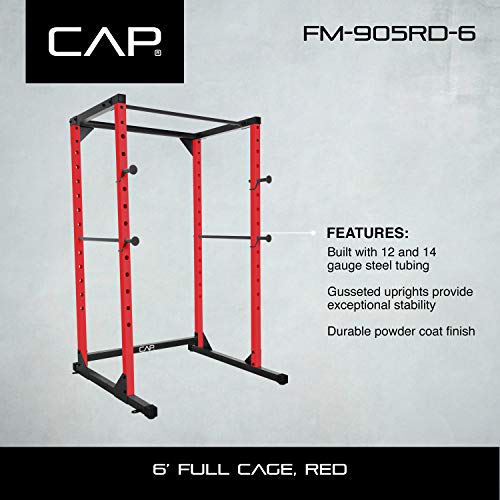CAP Barbell Full Cage Power Rack Color Series | 6' or 7' Options