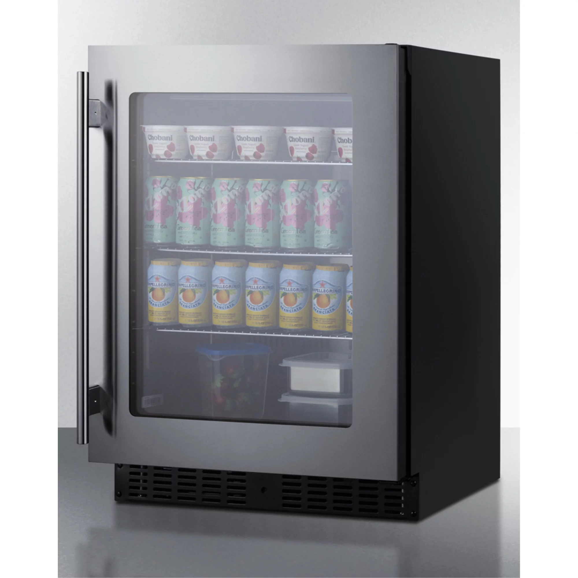 Summit Asdg2411 24" Wide 3.25 Cu. Ft. Compact Freezerless Refrigerator - Stainless Steel