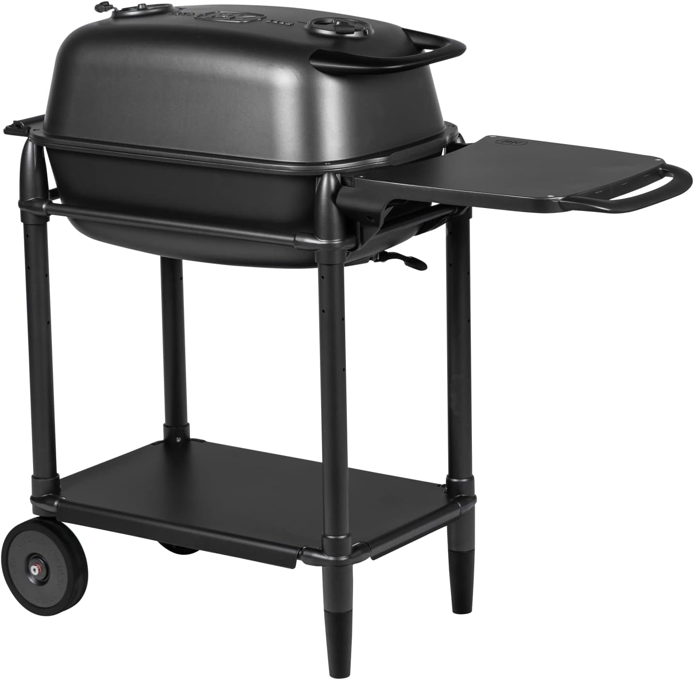 PK Grills PKO-SCAX-X Charcoal BBQ Grill and Smoker Combo, Regular, Silver