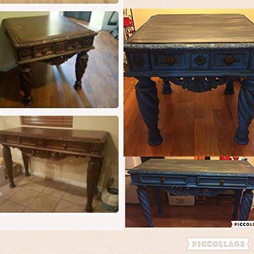 Renaissance Chalk Finish Paint - Egyptian Blue - (128oz) Gallon - Chalk Furniture u0026 Cabinet Paint - Non Toxic, Eco-Friendly,