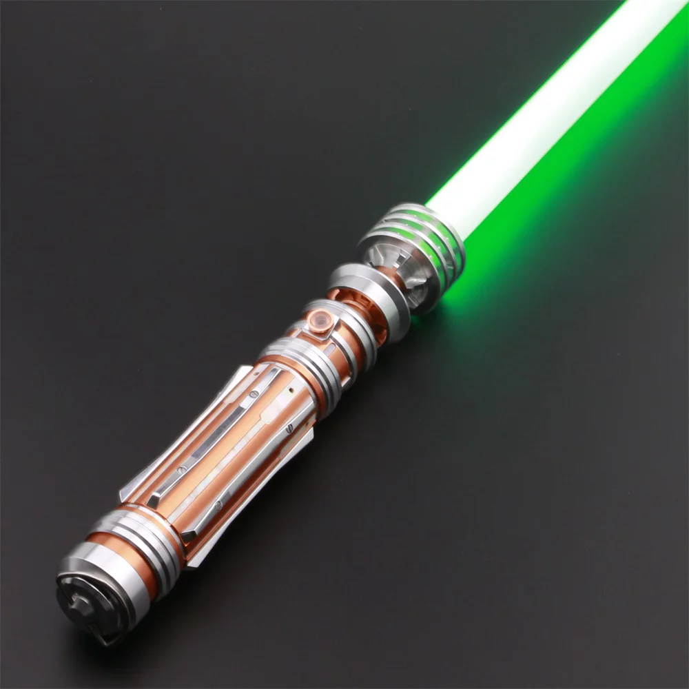 ZiaSabers Lo Princess NeoPixel Lightsaber with Proffie 2.2 Soundboard - Realistic Metal Silver Hilt Star Wars Lightsaber
