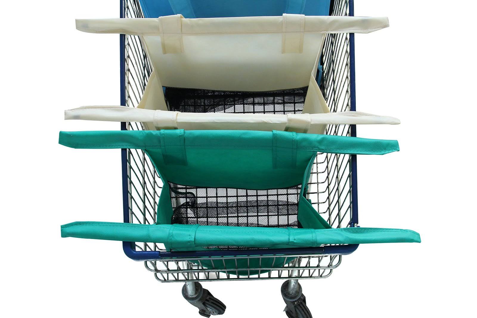 Reusable Shopping Cart Bags and Grocery Organizer Designed for Trolley Carts by Modern Day Living