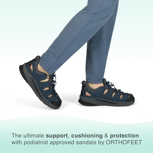 Orthofeet Men's Orthopedic Saturn Hands-Free Slip-On Sandals