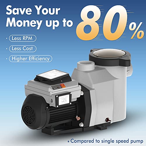 CHLORWORKS Variable Speed Pool Pump Inground