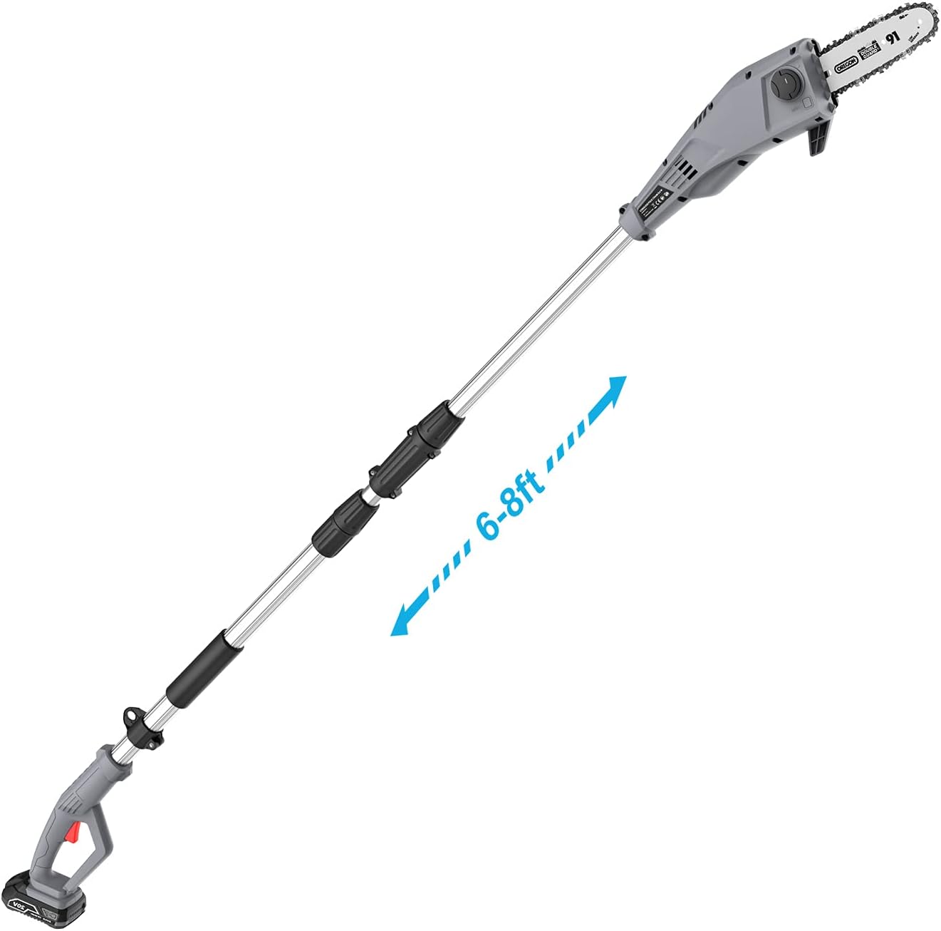 SALEM MASTER Pole Saw for Tree Trimming, Electric Telescopic Pole Chain Saw with Extension Up To 12 FT