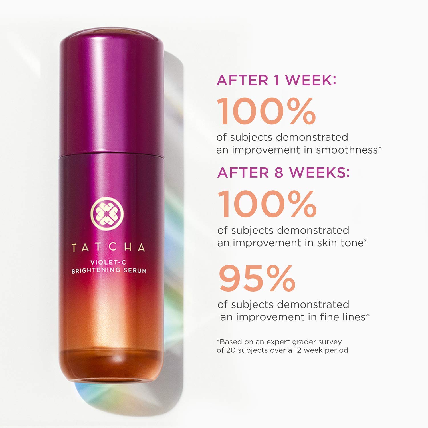 Tatcha Violet-C Brightening Serum: Skin Smoothing Serum with Vitamin C for Acne Scars and Dark Spots (30 ml | 1 oz)